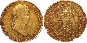 8 Escudo Perú Oro Fernando VII de España (1784-1833)