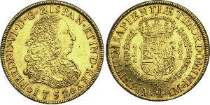 8 Escudo Perú Oro Fernando VI de España (1713-1759)