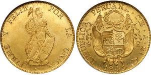 8 Escudo Perú Oro 