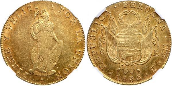 8 Escudo Perú Oro 