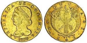 8 Escudo República de la Nueva Granada (1831–1858) Oro 