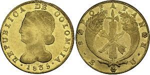 8 Escudo República de la Nueva Granada (1831–1858) Oro 