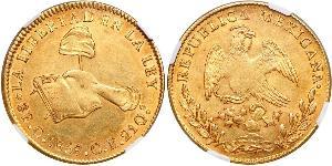 8 Escudo Second Federal Republic of Mexico (1846 - 1863) Oro 