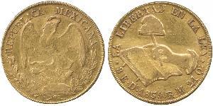 8 Escudo Second Federal Republic of Mexico (1846 - 1863) Oro 