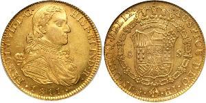8 Escudo Vicereame della Nuova Spagna (1519 - 1821) Oro Ferdinando VII di Spagna (1784-1833)