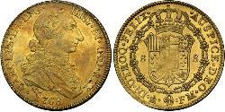 8 Escudo Virreinato de Nueva España (1519 - 1821) Oro Carlos IV de España (1748-1819)