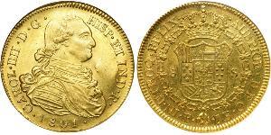 8 Escudo Virreinato de Nueva Granada (1717 - 1819) Oro Carlos IV de España (1748-1819)