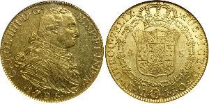 8 Escudo Virreinato de Nueva Granada (1717 - 1819) Oro Carlos IV de España (1748-1819)