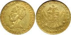 8 Escudo Ecuador 金 Simon Bolivar (1783 - 1830)