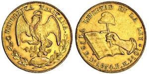 8 Escudo Second Federal Republic of Mexico (1846 - 1863) 金 