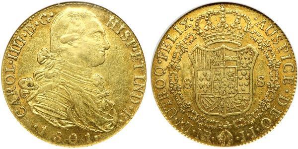 8 Escudo 新格拉納達總督轄區 (1717 - 1819) 金 卡洛斯四世 (1748-1819)
