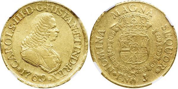 8 Escudo 新格拉納達總督轄區 (1717 - 1819) 金 卡洛斯三世 (西班牙) (1716 -1788)