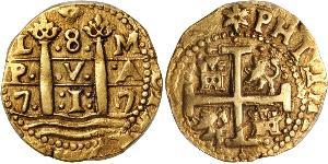 8 Escudo 秘鲁 金 Philip V of Spain(1683-1746)