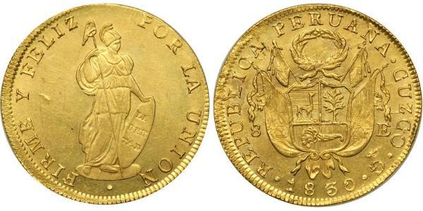 8 Escudo 秘鲁 金 