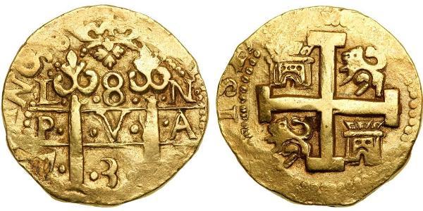 8 Escudo 秘鲁 金 Philip V of Spain(1683-1746)
