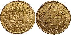 8 Escudo 西班牙 金 Philip V of Spain(1683-1746)