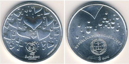 8 Euro Republica Portuguesa (1975 - ) Plata 