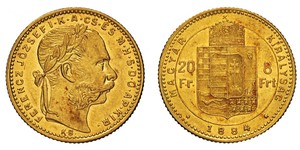 8 Forint / 20 Franc Austria-Hungary (1867-1918) Gold Franz Joseph I (1830 - 1916)