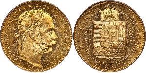 8 Forint / 20 Franc Austria-Hungary (1867-1918) Gold Franz Joseph I (1830 - 1916)