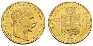 8 Forint / 20 Franc Austria-Hungary (1867-1918) Gold Franz Joseph I (1830 - 1916)