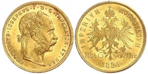 8 Forint / 20 Franc Austria-Hungary (1867-1918) Gold Franz Joseph I (1830 - 1916)