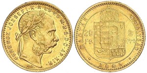 8 Forint / 20 Franc Austria-Hungary (1867-1918) Gold Franz Joseph I (1830 - 1916)