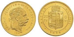 8 Forint / 20 Franc Austria-Hungary (1867-1918) Gold Franz Joseph I (1830 - 1916)