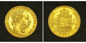 8 Forint / 20 Franc Österreich-Ungarn (1867-1918) Gold Franz Joseph I (1830 - 1916)