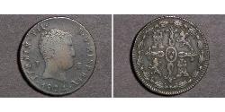 8 Maravedi Kingdom of Spain (1814 - 1873) Cobre 