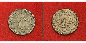 8 Maravedi Kingdom of Spain (1814 - 1873) Cobre 
