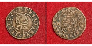 8 Maravedi Kingdom of Spain (1814 - 1873) Copper Philip IV of Spain (1605 -1665)