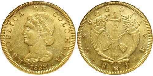 8 Peso Republic of Colombia (1819 - 1831) Gold 