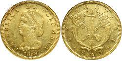 8 Peso 大哥倫比亞共和國 (1821 - 1831) 金 