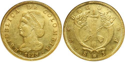 8 Peso 大哥倫比亞共和國 (1821 - 1831) 金 