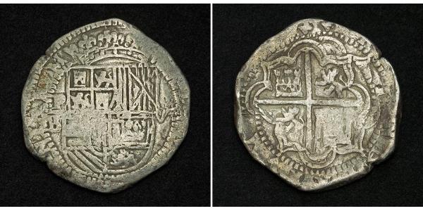 8 Real Bolivie Argent Philippe IV d