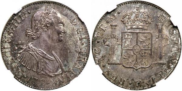 8 Real Chili Argent Charles IV d