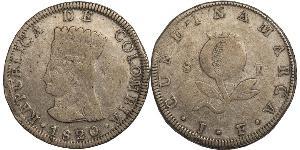 8 Real Colombie Argent 