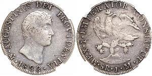 8 Real First Mexican Empire (1821 - 1823) Argent 