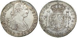 8 Real Guatemala Argent Charles IV d