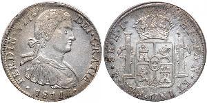 8 Real Nouvelle-Espagne (1519 - 1821) Argent Ferdinand VII d