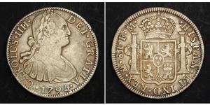 8 Real Nouvelle-Espagne (1519 - 1821) Argent Charles IV d