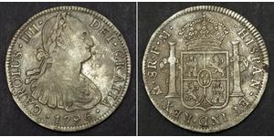 8 Real Nouvelle-Espagne (1519 - 1821) Argent Charles IV d