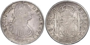 8 Real Nouvelle-Espagne (1519 - 1821) Argent Charles IV d