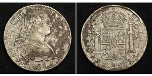 8 Real Nouvelle-Espagne (1519 - 1821) Argent Charles IV d