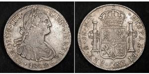 8 Real Nouvelle-Espagne (1519 - 1821) Argent Charles IV d