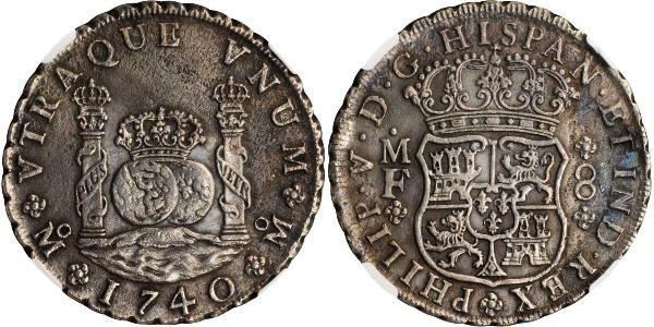 8 Real Nouvelle-Espagne (1519 - 1821) Argent Philippe V d