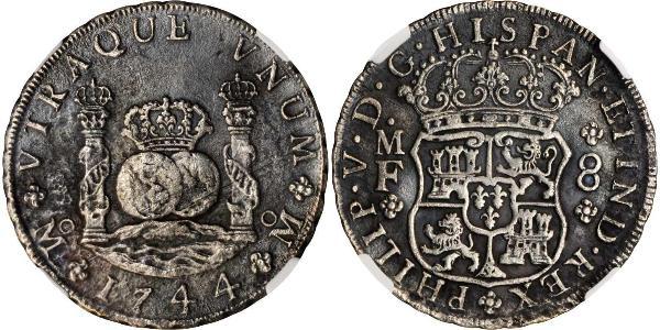 8 Real Nouvelle-Espagne (1519 - 1821) Argent Philippe V d