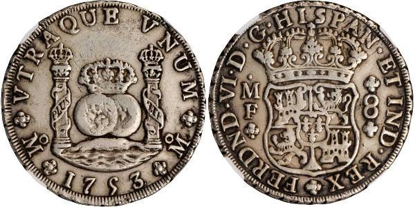 8 Real Nouvelle-Espagne (1519 - 1821) Argent Ferdinand VI d