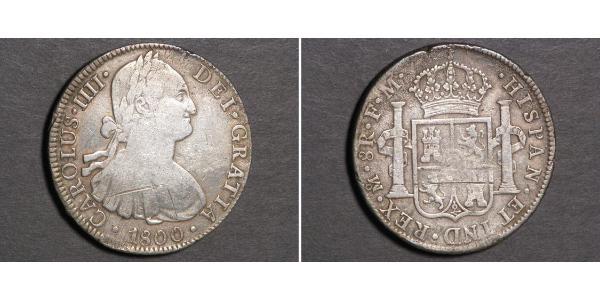 8 Real Nouvelle-Espagne (1519 - 1821) Argent Charles IV d