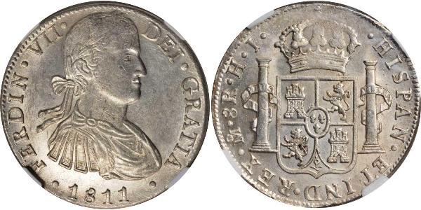 8 Real Nouvelle-Espagne (1519 - 1821) Argent Ferdinand VII d